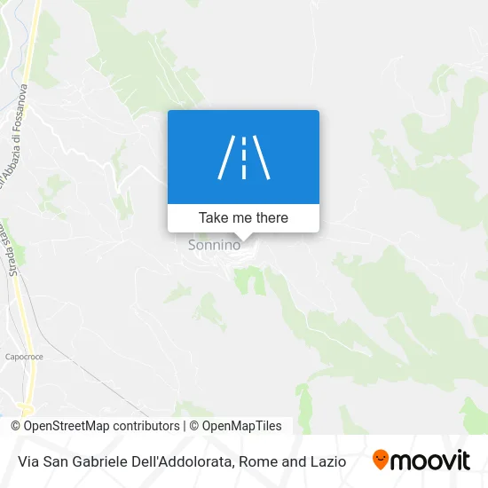 San Gabriele Dell'Addolorata Street map