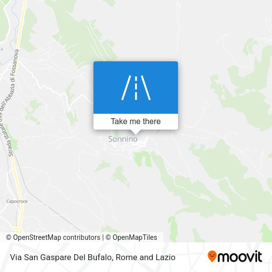 Via San Gaspare Del Bufalo map