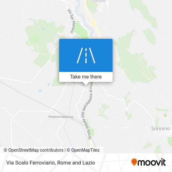 Via Scalo Ferroviario map