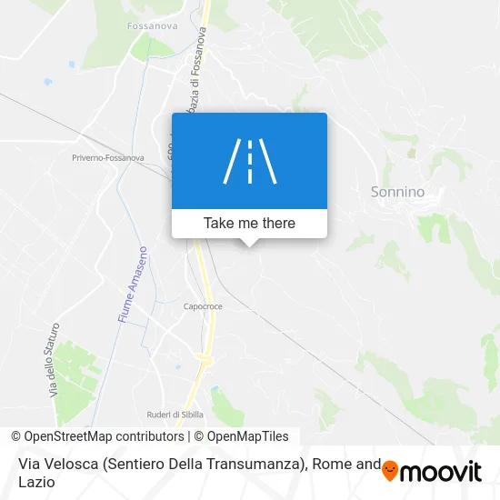 Velosca Street (Transhumance Path) map