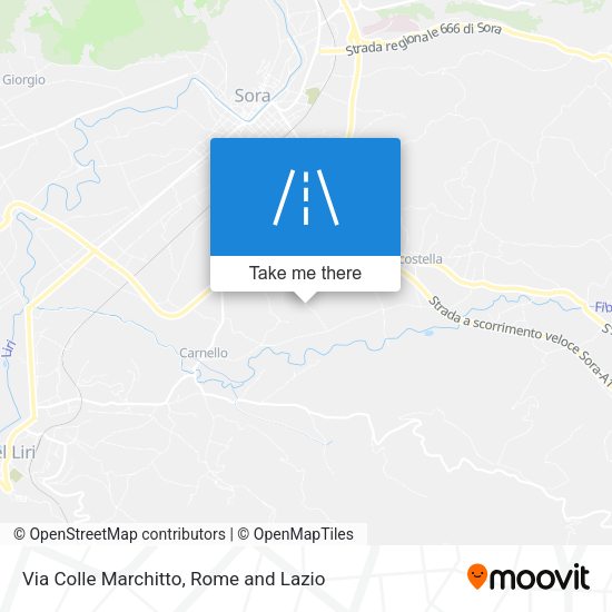 Via Colle Marchitto map