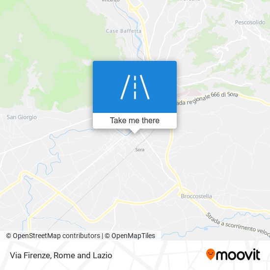 Via Firenze map