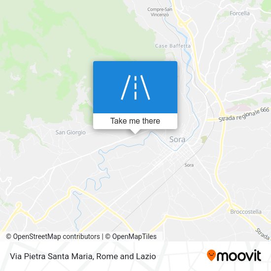 Via Pietra Santa Maria map