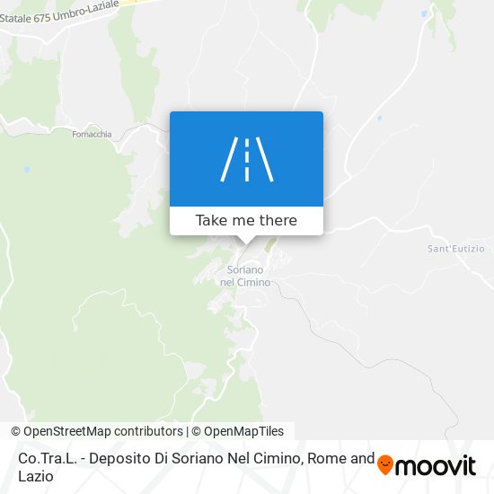 Co.Tra.L. - Deposito Di Soriano Nel Cimino map