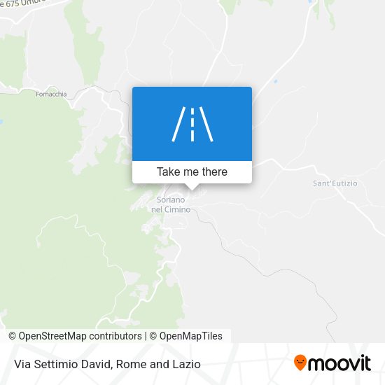 Via Settimio David map