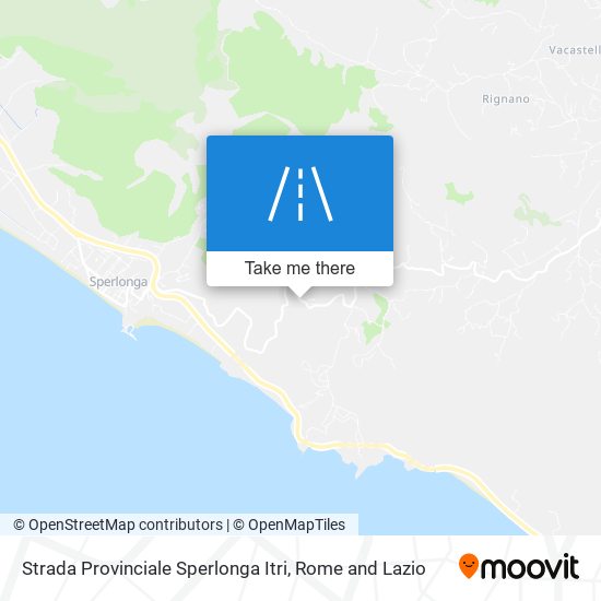 Strada Provinciale Sperlonga Itri map