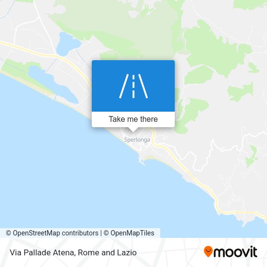 Via Pallade Atena map