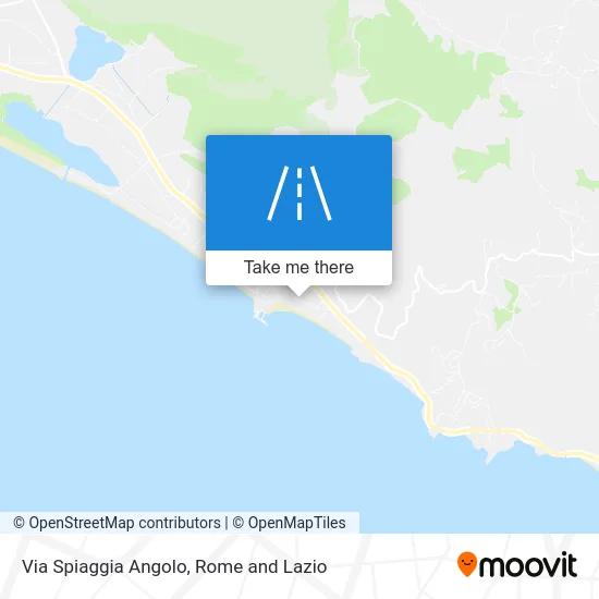 Via Spiaggia Angolo map