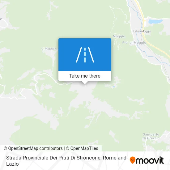 Prati di Stroncone Provincial Road map