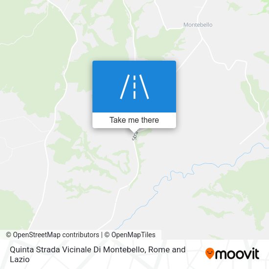 Quinta Strada Vicinale Di Montebello map