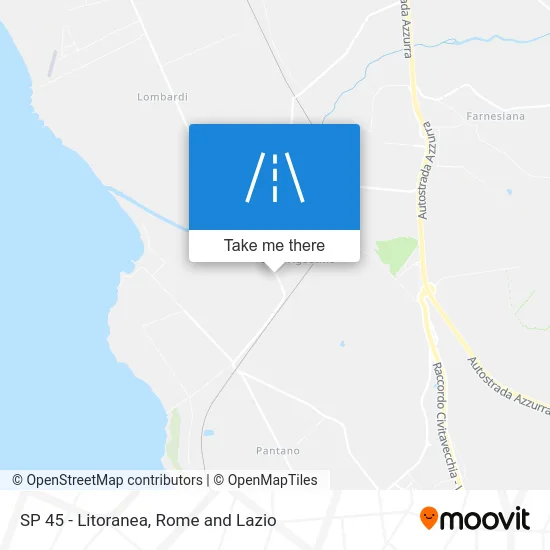 Provincial Road 45 - Coastal map