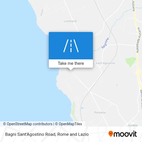 Bagni Sant'Agostino Road map