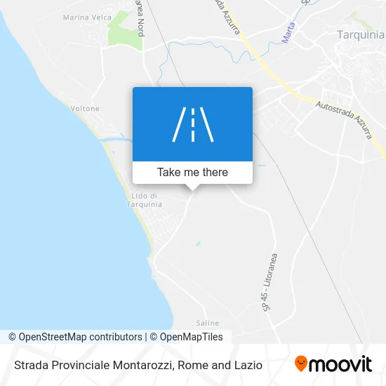 Strada Provinciale Montarozzi map