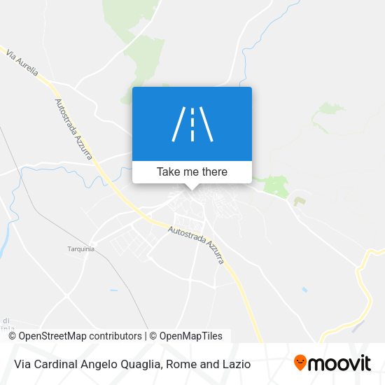 Via Cardinal Angelo Quaglia map