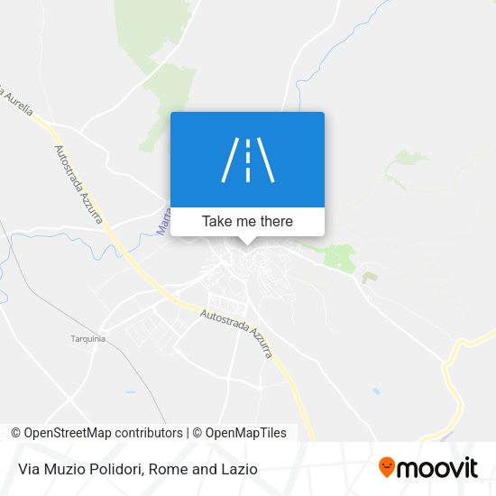Via Muzio Polidori map