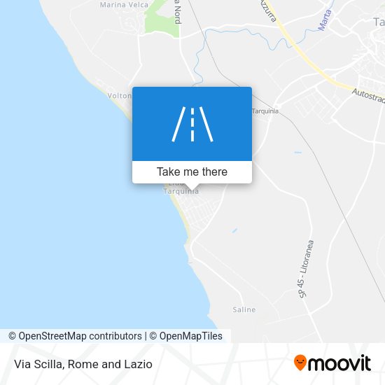 Via Scilla map