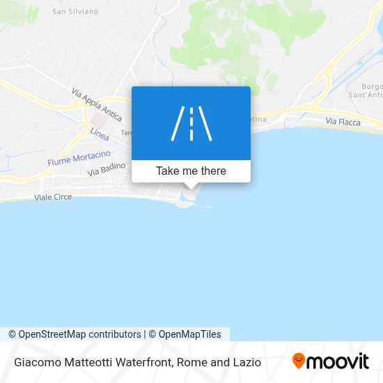 Giacomo Matteotti Waterfront map