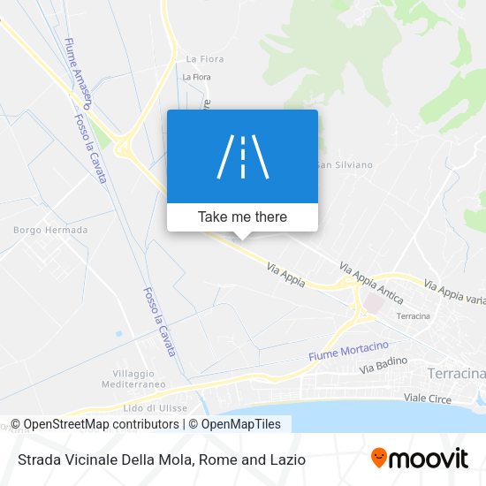 Strada Vicinale Della Mola map