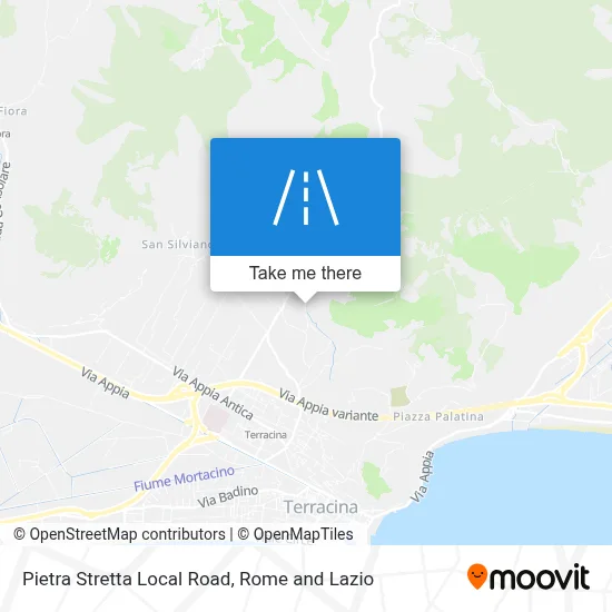 Pietra Stretta Local Road map