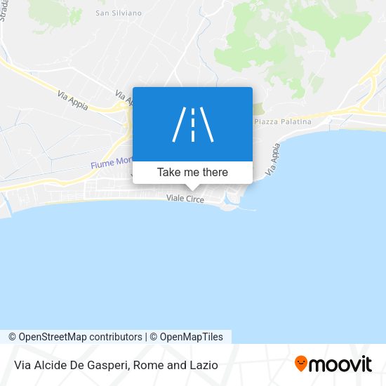 Via Alcide De Gasperi map