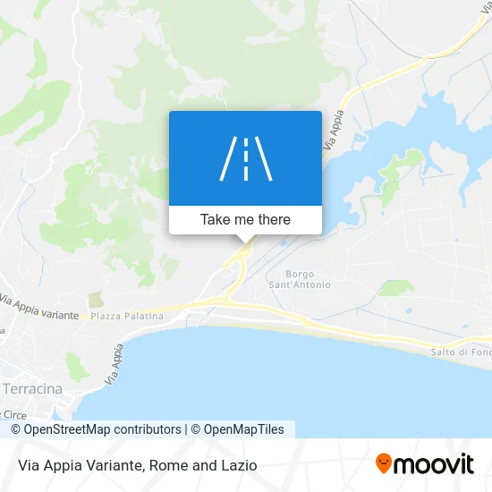 Appia Variant Street map