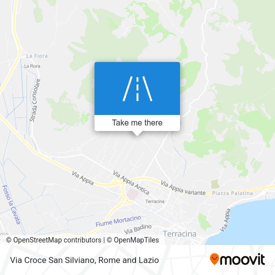 Via Croce San Silviano map