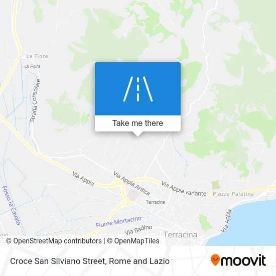 Croce San Silviano Street map
