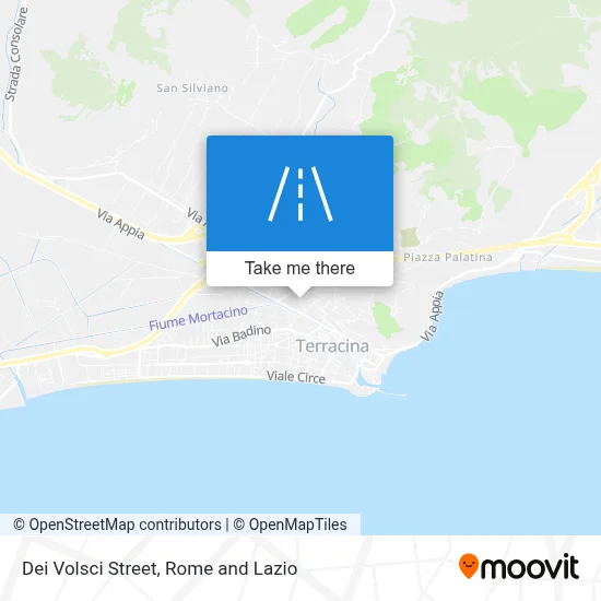 Dei Volsci Street map