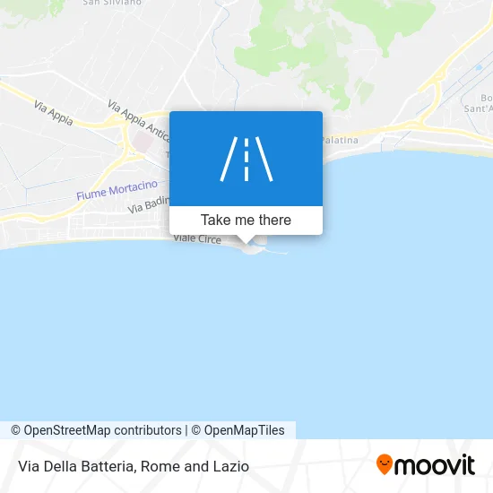 Della Batteria Street map