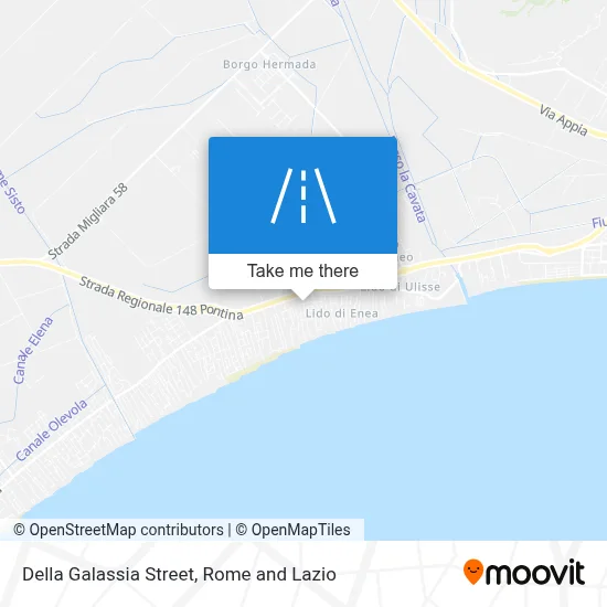 Della Galassia Street map