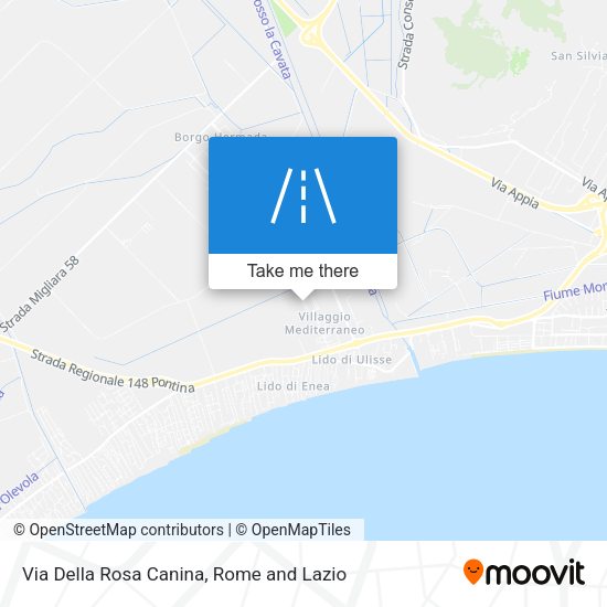 Via Della Rosa Canina map