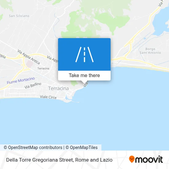 Della Torre Gregoriana Street map