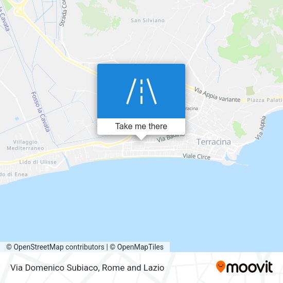 Via Domenico Subiaco map