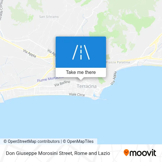 Don Giuseppe Morosini Street map