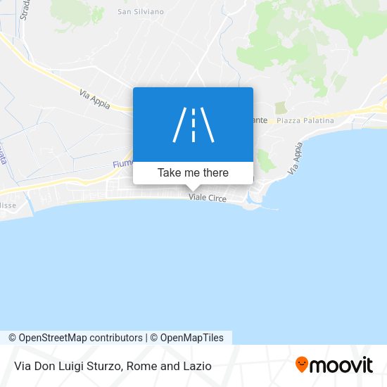 Via Don Luigi Sturzo map