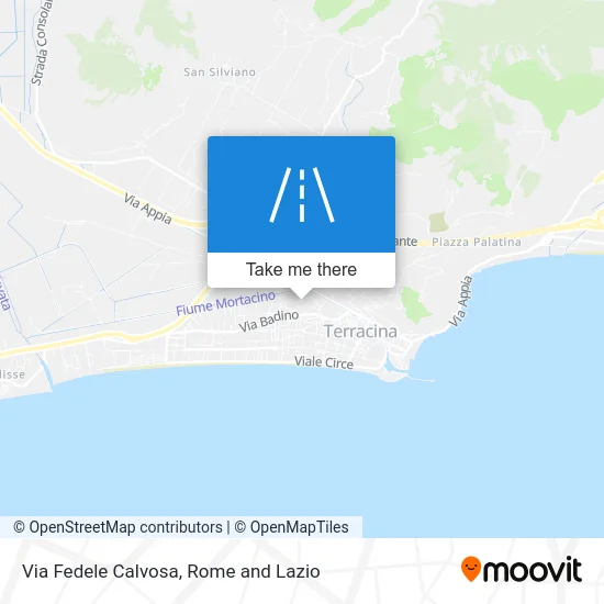 Via Fedele Calvosa map