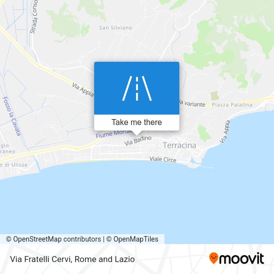 Via Fratelli Cervi map