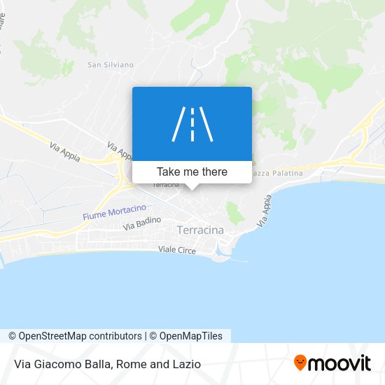 Via Giacomo Balla map