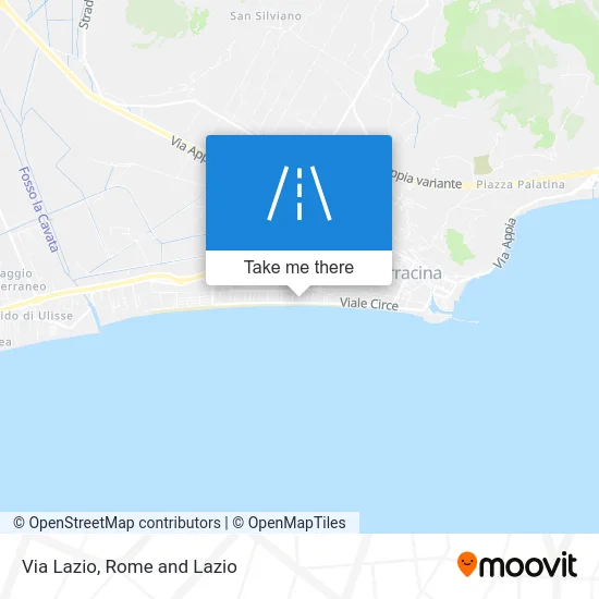 Via Lazio map