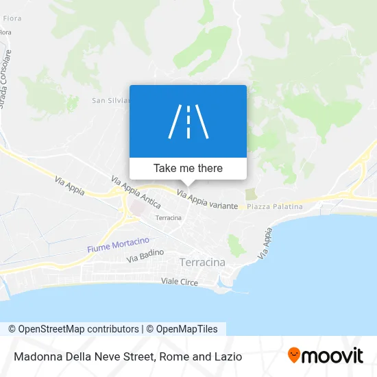Madonna Della Neve Street map