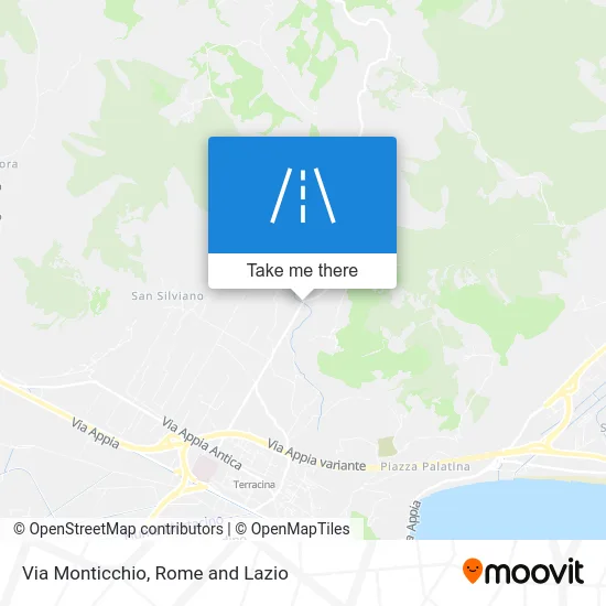 Monticchio Street map