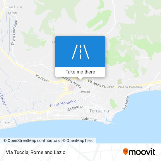 Via Tuccia map