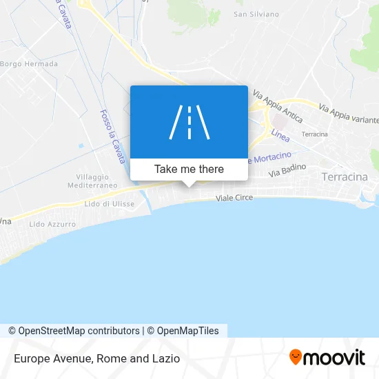Europe Avenue map