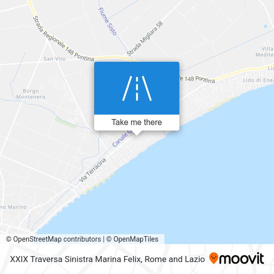 XXIX Traversa Sinistra Marina Felix map