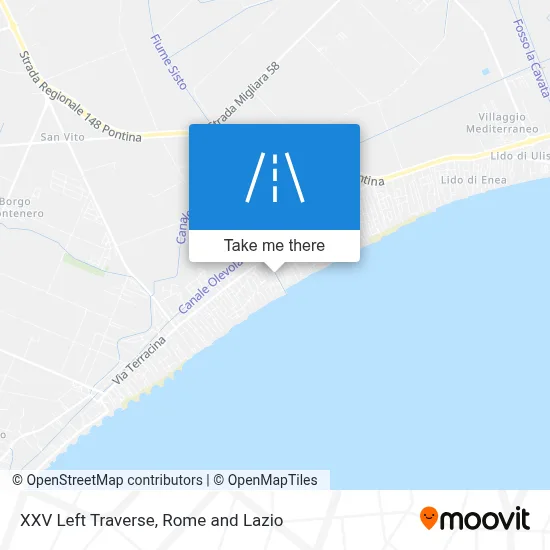XXV Left Traverse map