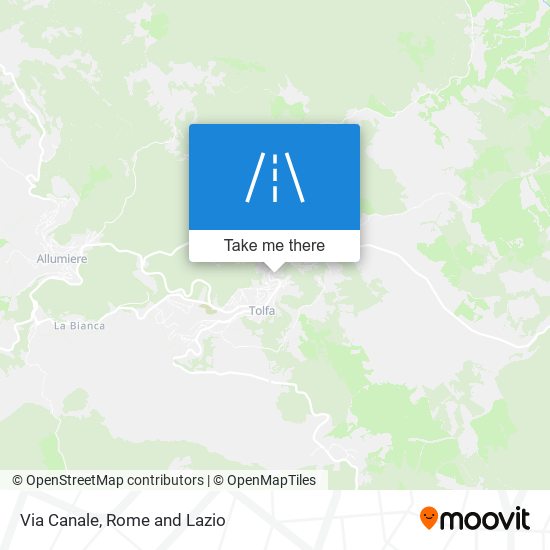 Via Canale map