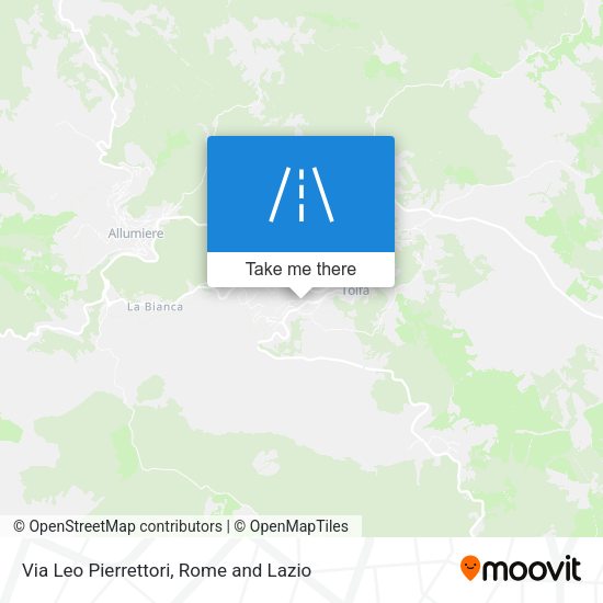 Via Leo Pierrettori map