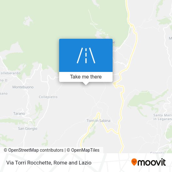 Via Torri Rocchette map