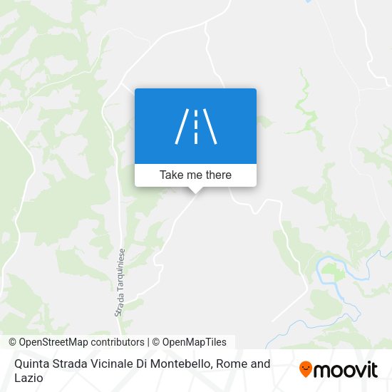 Quinta Strada Vicinale Di Montebello map