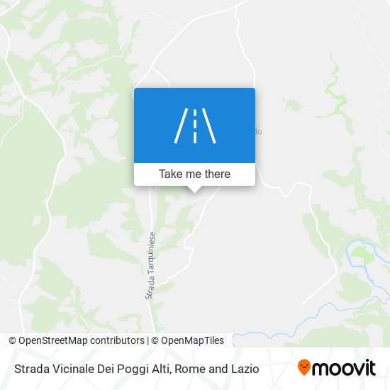 Strada Vicinale Dei Poggi Alti map